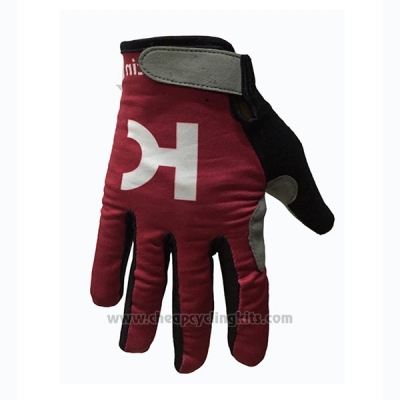 2017 Katusha Alpecin Full Finger Gloves Cycling